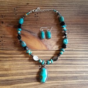 Barse Turquoise necklace and earrings